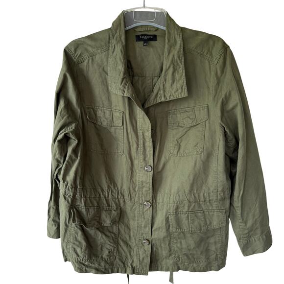 Talbots Safari Army Green Jacket size 2X - Picture 1 of 9
